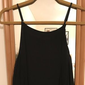 Lush black halter- slightly cropped